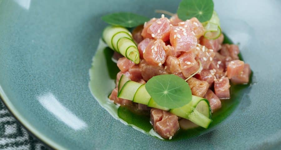Delicious Nordic appetizer in bowl