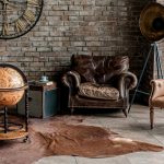 Retro styled interior with antique furniture and decoration